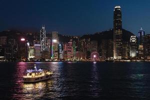 notte hong kong Visualizza a partire dal il Vittoria porto foto