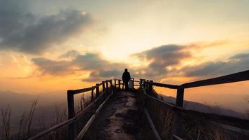 Visualizza di phu chi dao o phu chee dao montagna a chiang rai, Tailandia foto