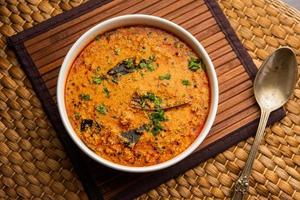 khus khus sabzi anche chiamato kha kha ki sabji fatto utilizzando papavero semi, gustoso indiano ricetta foto