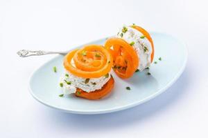 jalebi ghiaccio crema, combinazione di indiano dolce con un' torcere foto