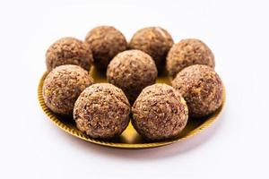 anche pinni laddu o lino seme laddo o salutare jawas ladoo siamo delizioso indiano dolce energia palle foto