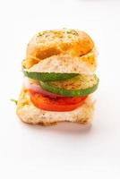 mumbai stile pav Sandwich o avanzi pav Usato per veg hamburger foto