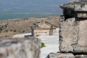 tomba a hierapolis antico città, pamukkale, denizli, turkiye foto