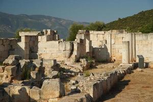 agorà nel andriake antico città nel demre, antalya, turkiye foto