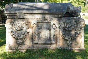 sarcofago nel afrodisia antico città nel aydin, turkiye foto
