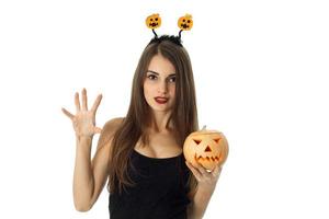 donna nel Halloween stile Abiti foto