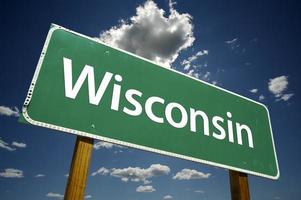 Wisconsin strada cartello foto