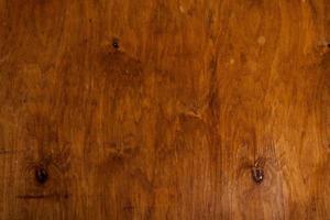Vintage ▾ Marrone legna sfondo struttura con nodi e chiodo buchi. vecchio dipinto legna parete. Marrone astratto sfondo. Vintage ▾ di legno buio orizzontale tavole. foto