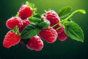 rosso fresco di lampone frutta foto