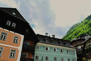 famoso vecchio cittadina Hallstatt, salzkammergut, Austria. foto