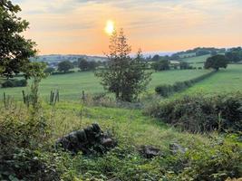 una vista della campagna del Cheshire vicino a Knutsford foto