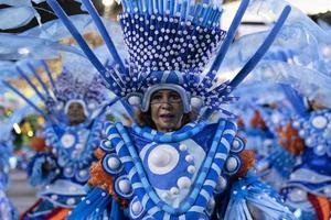 rio, brasile - aprile 22, 2022, samba scuola Unidos da tijuca nel il rio carnevale, tenuto a il marche de sapucai sambodromo foto