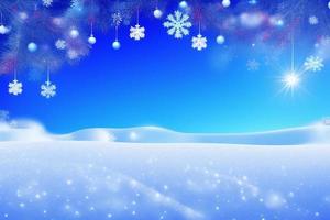 bellissimo inverno sfondo con neve. nuovo anno, Natale e altro vacanze, ragnatela manifesto, saluto carta. foto