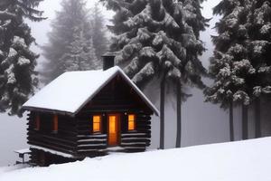 bellissimo inverno sfondo con neve. nuovo anno, Natale e altro vacanze, ragnatela manifesto, saluto carta. foto