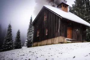 bellissimo inverno sfondo con neve. nuovo anno, Natale e altro vacanze, ragnatela manifesto, saluto carta. foto