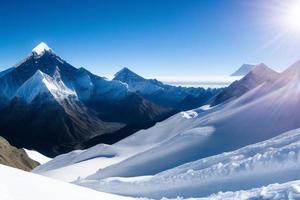 bellissimo inverno sfondo con neve. nuovo anno, Natale e altro vacanze, ragnatela manifesto, saluto carta. foto