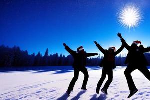 bellissimo inverno sfondo con neve. nuovo anno, Natale e altro vacanze, ragnatela manifesto, saluto carta. foto