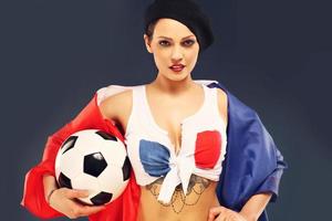 francese calcio fan foto