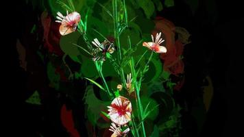 astratto fiori botanico digitale illustrazione foto