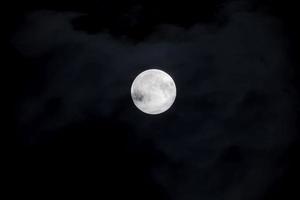vicino su immagine di il brillante pieno Luna foto