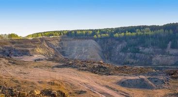 produzione di grafite. industriale sfondo. struttura di il minerale. foto