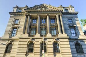 240 centro strada, precedentemente il nuovo York città polizia Sede centrale edificio nel il nolita Quartiere di Manhattan, nuovo york. foto