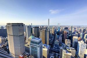 torreggiante grattacieli nel midtown Manhattan nel nuovo York città. foto