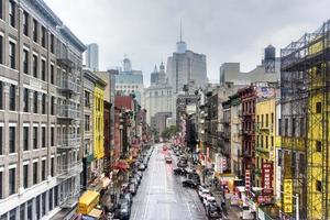 nuovo York città - luglio 30, 2016 - urbano paesaggio di chinatown nel nuovo York città. foto