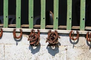 struttura di vecchio e arrugginito ferro da stiro. foto