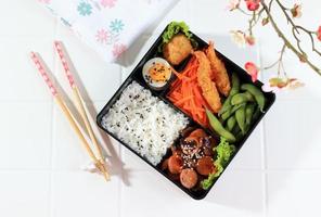 giapponese bento sacco per il pranzo foto