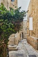 antico vicolo nel quartiere ebraico, Gerusalemme. Israele. foto nel vecchio stile dell'immagine a colori