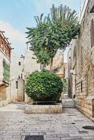antico vicolo nel quartiere ebraico, Gerusalemme. Israele. foto nel vecchio stile dell'immagine a colori