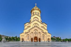 il santo Trinità Cattedrale nel tbilisi, Georgia foto