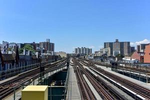 elevato treno Linee - brooklyn foto