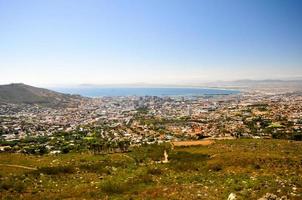 table mountain a città del capo foto