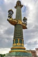 il posto de la concordare è uno di il maggiore pubblico piazze nel Parigi, Francia. foto