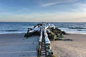 coney isola spiaggia, inverno foto