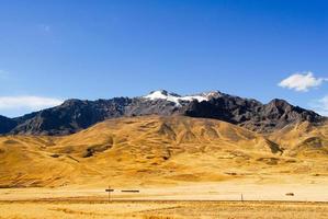 Visualizza lungo il cuscopuno strada, Perù foto