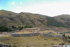 puca pucara, inca rovine - Cuzco, Perù foto