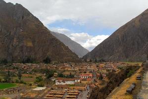 ollantaytambo - vecchio inca fortezza, Perù foto