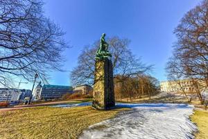 vigeland niels Enrico abel monumento nel nel il sud-est angolo di slottsparken, da poi chiamato abelhaugen nel Oslo, Norvegia. foto