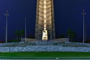 il jose marti memoriale monumento a il rivoluzione piazza nel l'Avana, Cuba a notte, 2022 foto