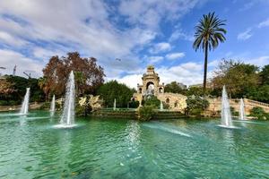 Fontana a il parc de la ciutadella. esso è un' parco su il nord-est bordo di ciutat vella, Barcellona, catalogna, Spagna. foto