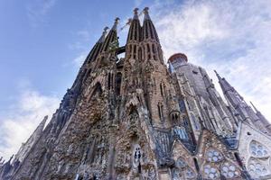 basilica tempio espiatori de la sagrada familia nel Barcellona, Spagna, 2022 foto