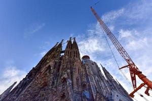 basilica tempio espiatori de la sagrada familia nel Barcellona, Spagna, 2022 foto