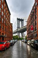 nuovo York città - giu 28, 2020 - Torre di il Manhattan ponte nel brooklyn, nuovo York città. foto