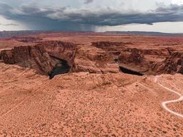 aereo Visualizza di il mille dollari canyon a monte Colorado fiume foto