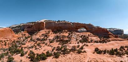 aereo Visualizza di il archi nazionale parco nel Arizona, Stati Uniti d'America. foto