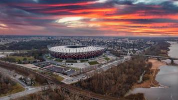 varsavia nazionale stadio. il stadio era costruito nel 2011 foto