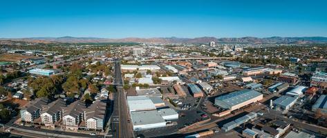 panoramico aereo Visualizza di il città di reno paesaggio urbano nel Nevada. foto